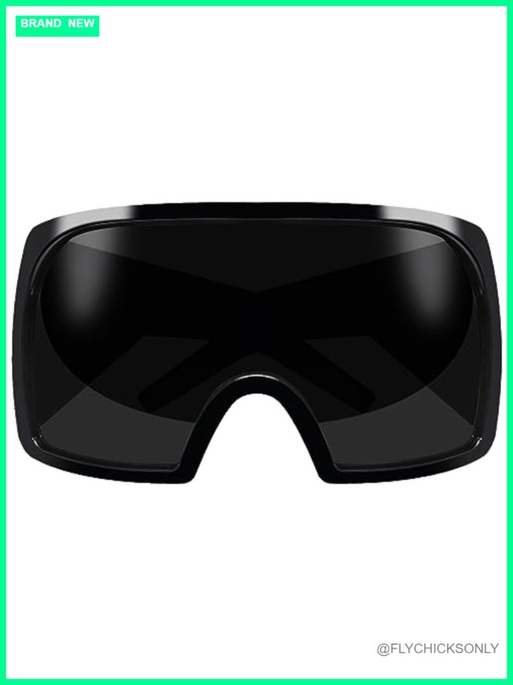 Oversized Futuristic Wrap Sunglasses UV Protection Unisex